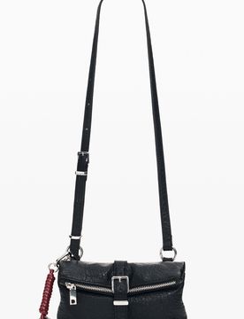 Grand Micro portefeuille pochette, , PolyurÉThane, Noir, U
