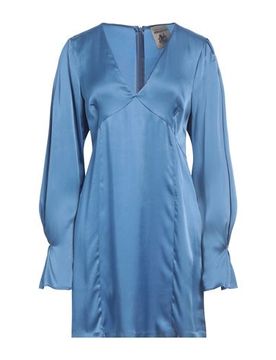 Mini-Kleid Damen Taubenblau 32,34,36,38,40 Damen