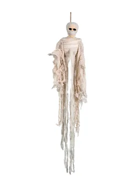 Horror-Mumie Halloween Party-Hängedeko creme 100cm - BOLAND BV - FashionsVida