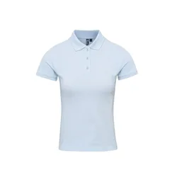Womens/ladies Coolchecker Plus Polo Shirt (Light Blue) - Size Medium