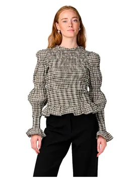 Maglietta A Maniche Lunghe Chemma Eggnog / Checks S