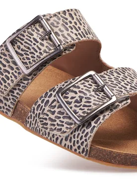 Capri Women's Extra Wide Sandals for Swollen Feet - Cheetah - Size: 8 XXW - Cosyfeet - FashionsVida