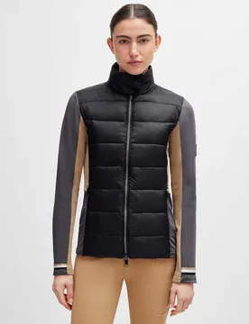 Equestrian Damen Hybrid Pufferjacke RUBY black L - BOSS - FashionsVida