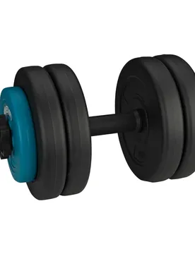 Verstellbare Hantel aus synthetischem Material - Noir - unisex - Size: 15 kg