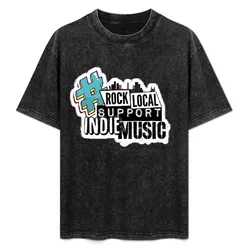 Rock Local T-Shirt Basic Solid Tee for Daily Use