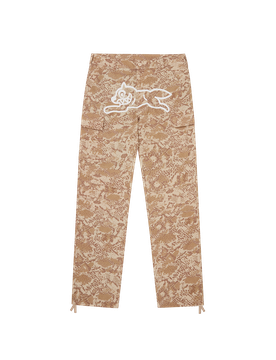 Snakeskin Running Dog Cargo Pants - Light