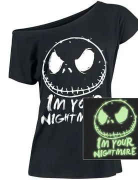 Disney T-Shirt - I'm Your Nightmare - M - für Damen - Größe M - schwarz - Lizenzierter Fanartikel - Frauen - female - The Nightmare Before Christmas - FashionsVida