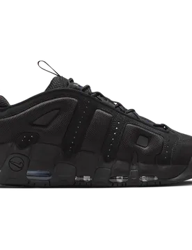 Uptempo Men's Sneakers - Black - Size 7.5 - Mesh/Synthetic - Black - Size: 7.5 - Nike - FashionsVida