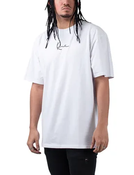 Signature Tee White / Black M Herren - Karl kani - FashionsVida