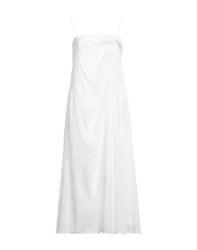 Vestido midi Mujer Blanco 40 Mujer