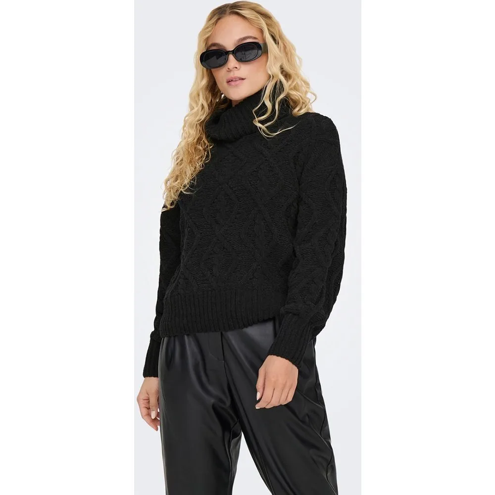 Jersey de mujer de punto de cuello vuelto - Only - FashionsVida