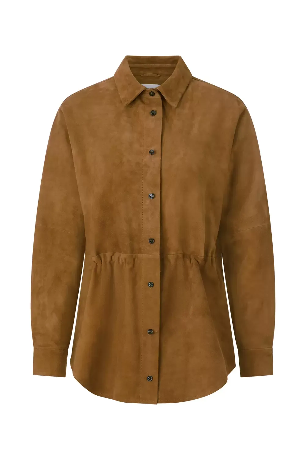Real Suede Leather Shirt female - 38 - FashionsVida