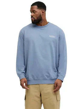 Sweat-shirt Earchive Graphic Blue Mirage 4XL - Jack & jones - FashionsVida