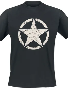 Rockabilly T-Shirt - Army Star - S bis 4XL - für Männer - Größe L - schwarz - Männer - male - Gasoline Bandit - FashionsVida