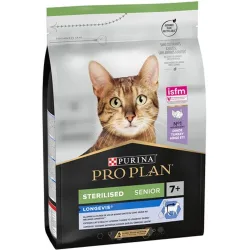 Pienso para gatos sénior+7 esterilizados Longevis pavo 3 kg