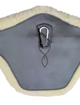 Stollenschutzgurt VERSAILLES Lammfell schwarz 125 cm - Euroriding - FashionsVida