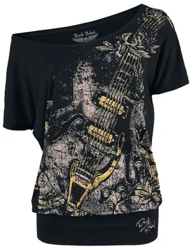 Rock T-Shirt - Can You Read My Mind - L bis 3XL - für Damen - Größe XL - schwarz - Frauen - female - Rock Rebel by EMP - FashionsVida