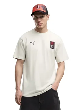 T-shirt à Manches Courtes Ac Milan 26/27 Culture Relaxed Vapor Gray L - Puma - FashionsVida