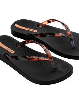 Anat Connect Ii Flip Flops Black / Clear UK 4 Women - Ipanema - FashionsVida
