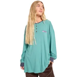 Camiseta de mujer Henley