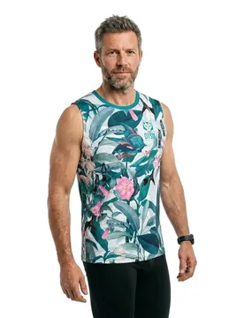 Maglietta Senza Maniche Garden Multicolour S