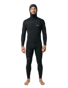 Combinaison En Néoprène à Manches Longues Avec Capuche Et Fermeture éclair Sur La Poitrine Seek Core 5/4 Mm Black 2XL - Ion - FashionsVida