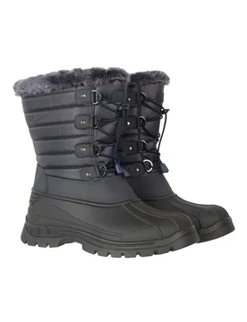 Women's 'Whistler' Waterproof Fleece Lined Non Slip Warm Winter Snow Boots in Dark Blue Size: 7 - Dark Blue - Size: 7 - Mountain Warehouse - FashionsVida