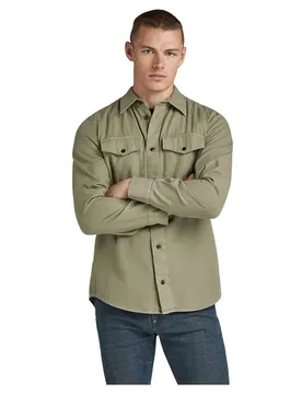 Chemise à Manches Longues Marine Shamrock Gold L