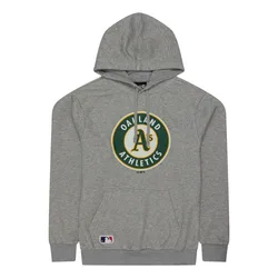 Felpa Con Cappuccio Mlb Regular Oakland Athletics Grey Med XS