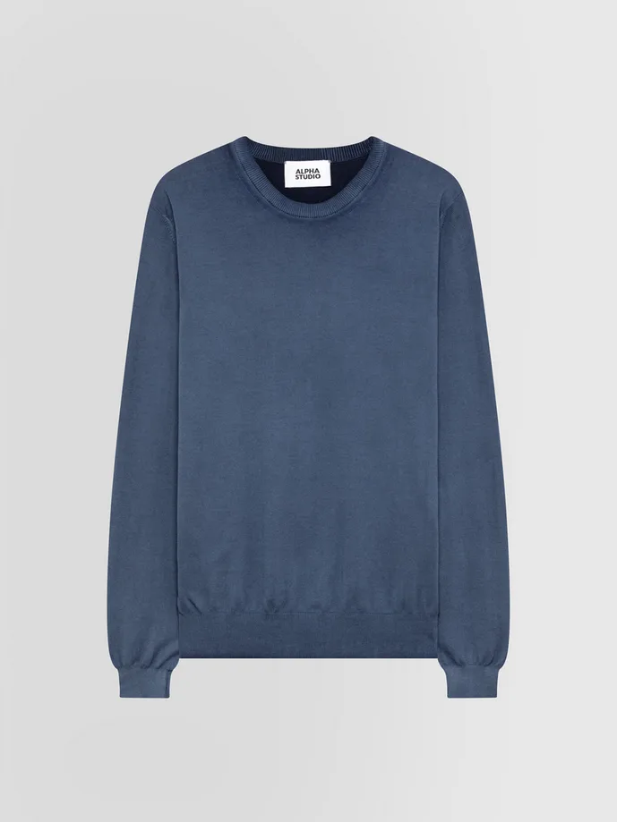 ALPHA STUDIO maglia uomo blu - ALPHA STUDIO - FashionsVida