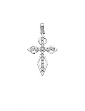 Ciondolo Croce Oro Bianco GL101558