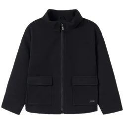 Cappotto Nero In Panno 7477