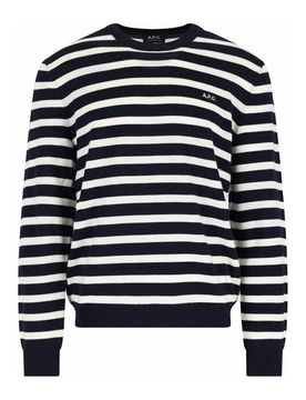 Maglione In Lana Vergine A Righe