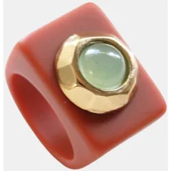 Anillo con aventurina