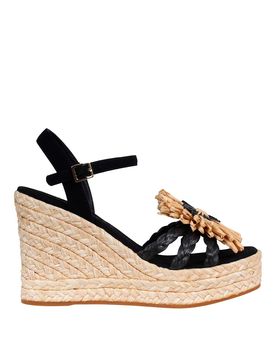 Sandalo espadrillas in rafia