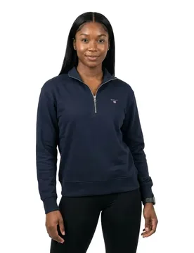 Felpa Con Mezza Zip 200561 Evening Blue S