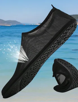 Zapatos de agua transpirables y con diseño calado para mujer, ideales para nadar al aire libre en verano - Shein - FashionsVida