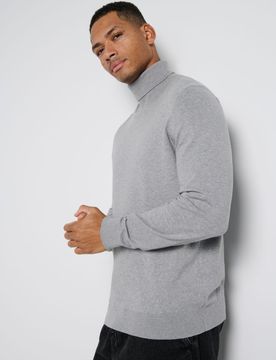 Maglione dolcevita - grigio chiaro