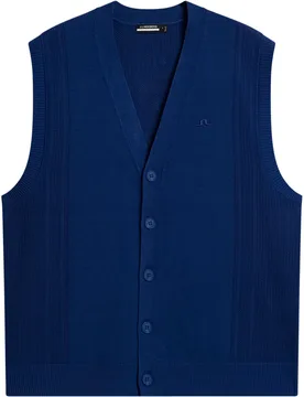 Weste Markus Knitted, dunkelblau xl - J.lindeberg - FashionsVida