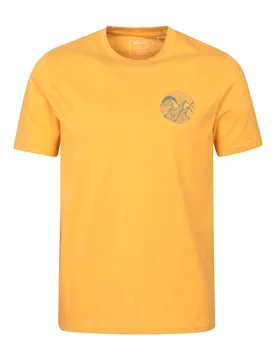 Mountain Valley Mens T-Shirt - Yellow - Mountain Warehouse - FashionsVida