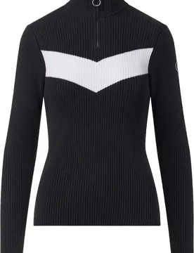 Pull à maille côtelée - Andromede Noir/Neige - Taille M - Fusalp - FashionsVida