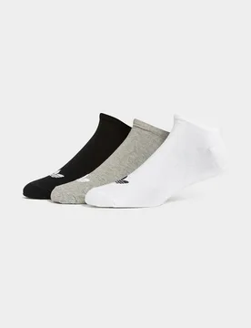 Trefoil Liner Socks 3 Pairs - Herren, White - male - Size: 40 - 42 - adidas Originals - FashionsVida