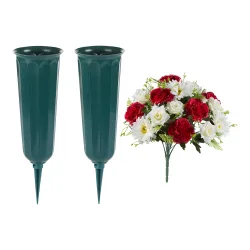 Grabstrauß-Set, 3-teilig rot