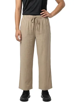 Pantalon Line Cropped Linen Mix Nomad L - Vero moda - FashionsVida