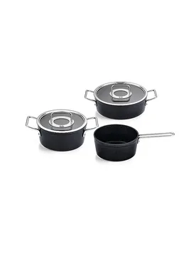 Kochtopf Set 3tlg. mit Stielkasserolle ADAMANT Antihaft/Schwarz negro - Fissler - FashionsVida