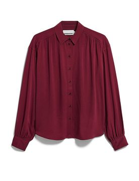 Bluse EFINARAA dunkelrot L damen