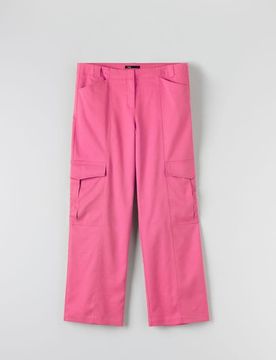 Sinsay - Pantaloni cargo - rosa