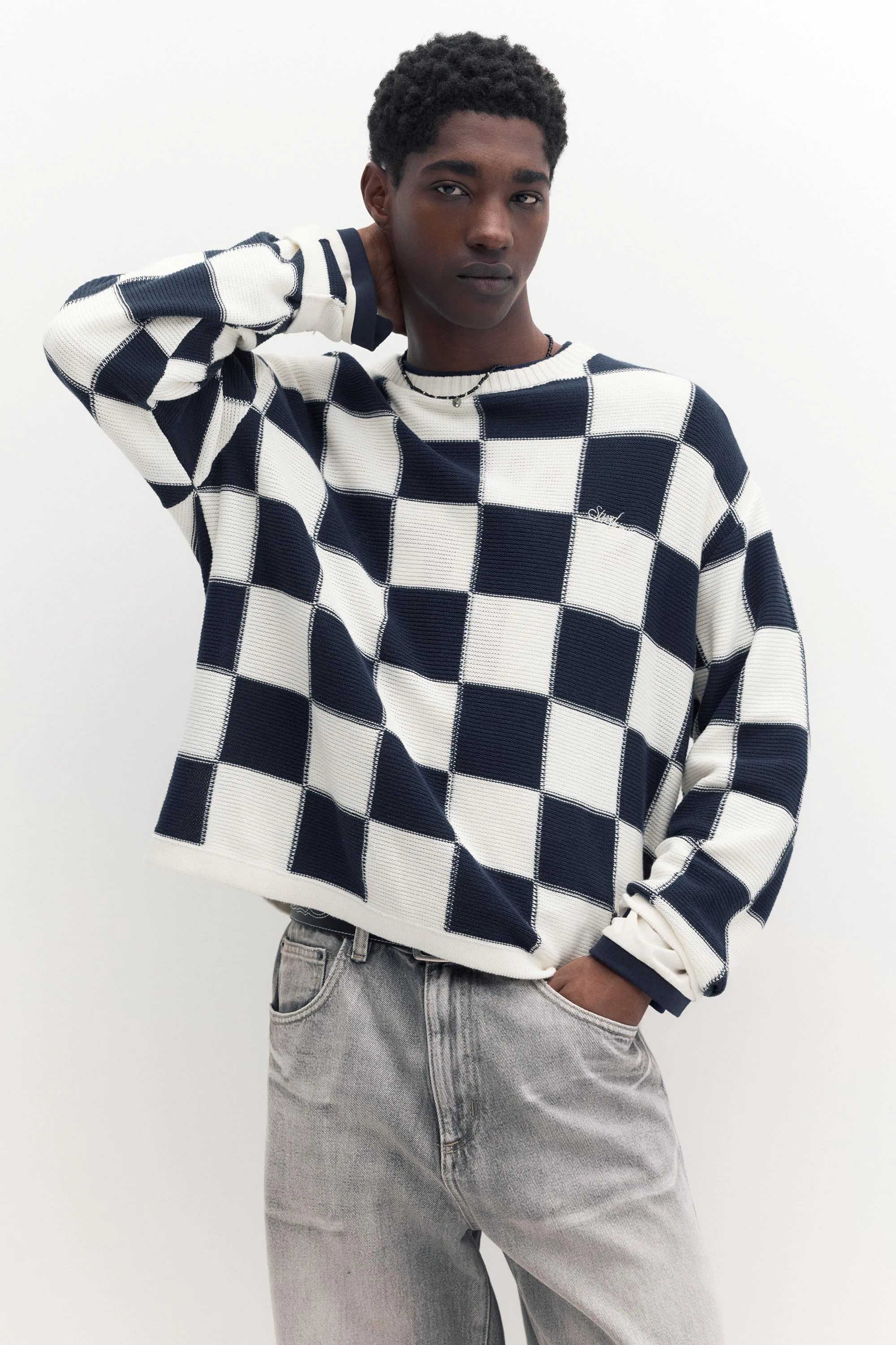 Stwd Checked Jumper (Size: ) - Pull&bear - FashionsVida