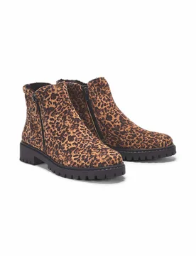Hallux-Stiefelette Kuschelweich - Leo - female - Size: 39 - Avena - FashionsVida
