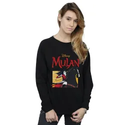 Mulan Movie Horse Frame Sweatshirt - Black - Size: 2XL